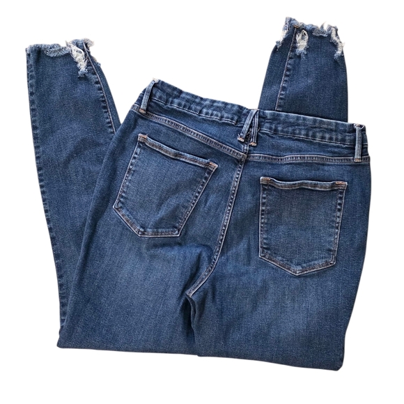 Good American Distressed Crop Jeans - Picture 3 of 6